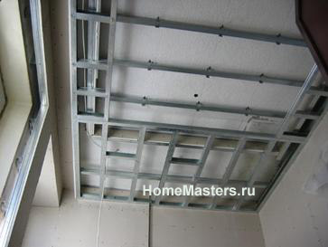 Монтаж потолка из гкл с внутренней подсветкой